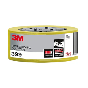 3M Cinta Adhesiva Americana - para Superficies Rugosas - 44mm x 50m - Alta Visibilidad - Color Amarillo