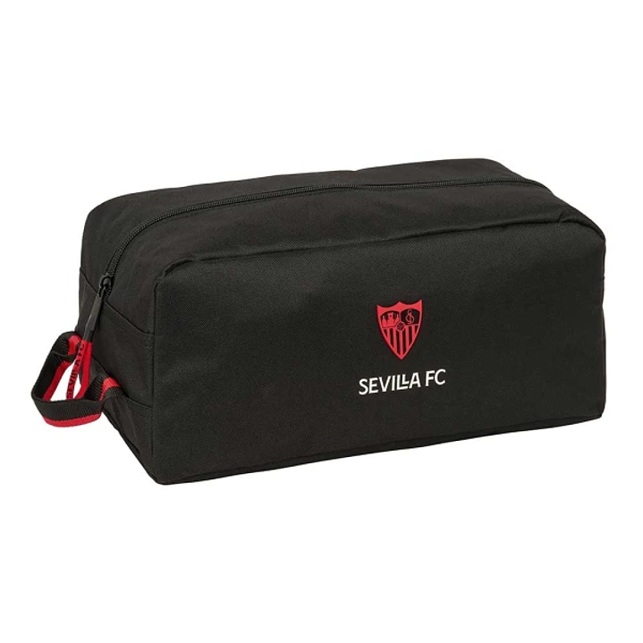 Safta Sevilla FC Zapatillero - Capacidad 9L - Asa de Mano Lateral - 34x15x18cm - Color Negro 1