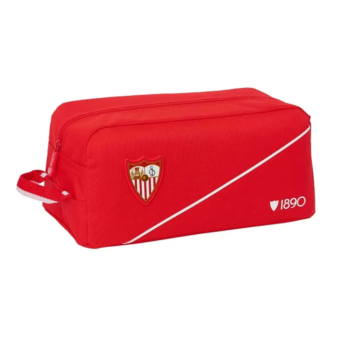 Safta Sevilla FC Zapatillero - Capacidad 9L - Asa de Mano Lateral - 34x15x18cm - Color Rojo 1