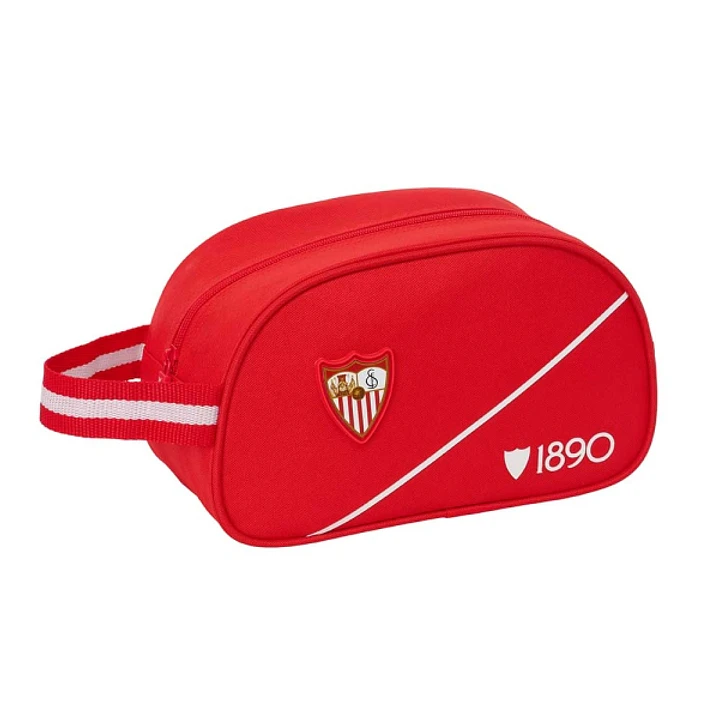 Safta Sevilla FC Neceser - Adaptable a Carro - Asa de Mano Lateral - 26x15x12cm - Color Rojo 1