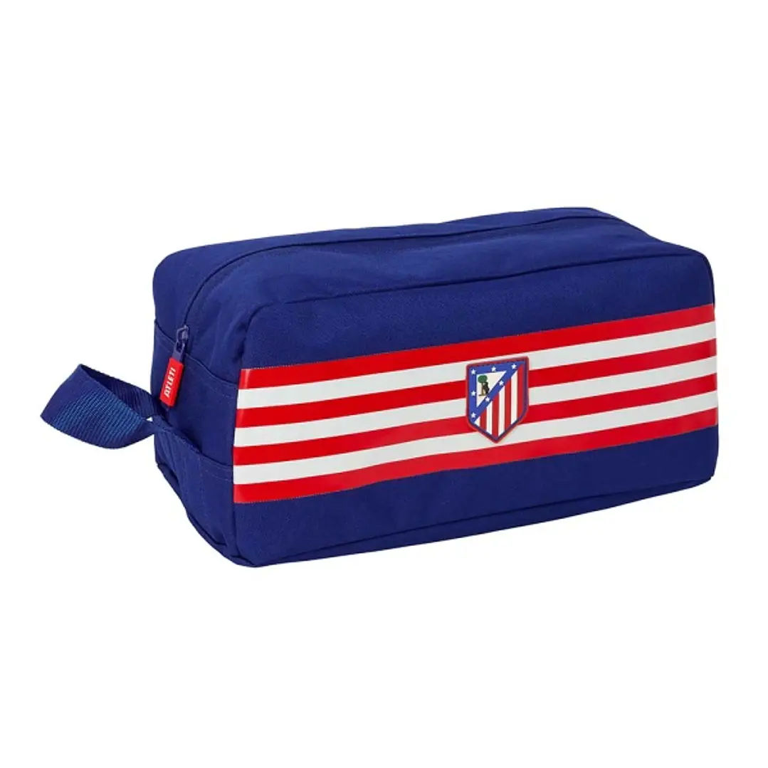 Safta Atletico de Madrid Zapatillero - Capacidad 9L - Asa de Mano Lateral - 34x15x18cm - Color Azul Marino 1