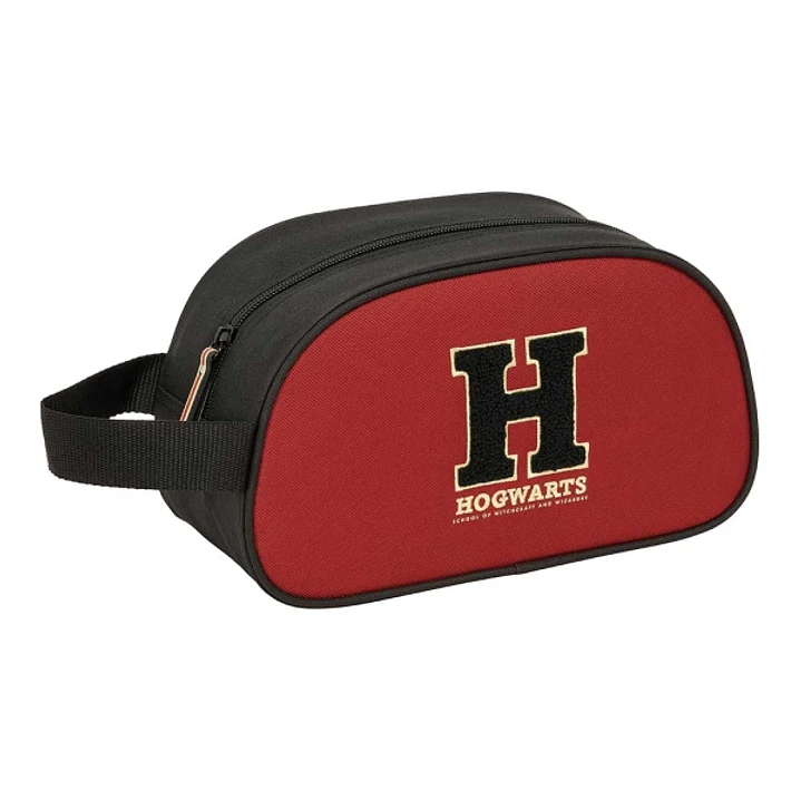 Safta Harry Potter Hogwarts Neceser - Adaptable a Carro - Asa de Mano Lateral - 26x15x12cm - Color Negro y Rojo 1