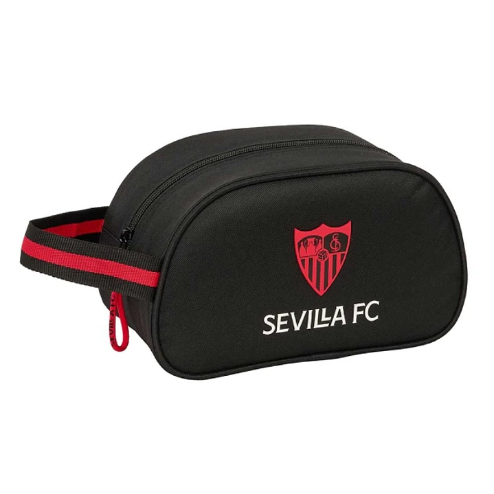 Safta Sevilla FC Neceser - Adaptable a Carro - Asa de Mano Lateral - 26x15x12cm - Color Negro 1