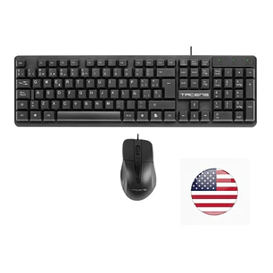 Tacens Anima ACP02 Pack USB Teclado Multimedia + Raton 1200dpi 3 Botones - Disposicion Internacional QWERTY US - Cable de 1.3m - Teclas de Membrana - 