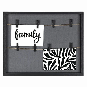 Hama Muro Marco de Fotos con Cordon - Madera MDF - 36.6x29.6x3.2cm - Color Negro
