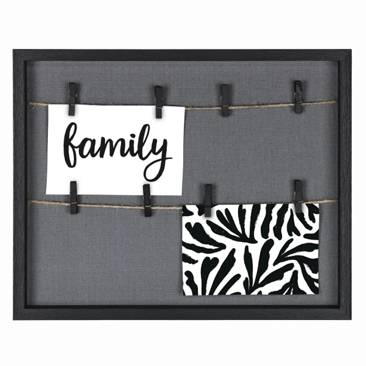 Hama Muro Marco de Fotos con Cordon - Madera MDF - 36.6x29.6x3.2cm - Color Negro 1