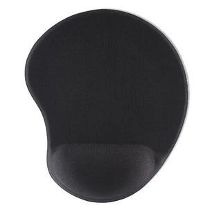 Hama Ergo Alfombrilla para Raton - Ergonomico - Base Antideslizante - Efecto Memoria - 21.5x25.5x2.1cm - Color Negro