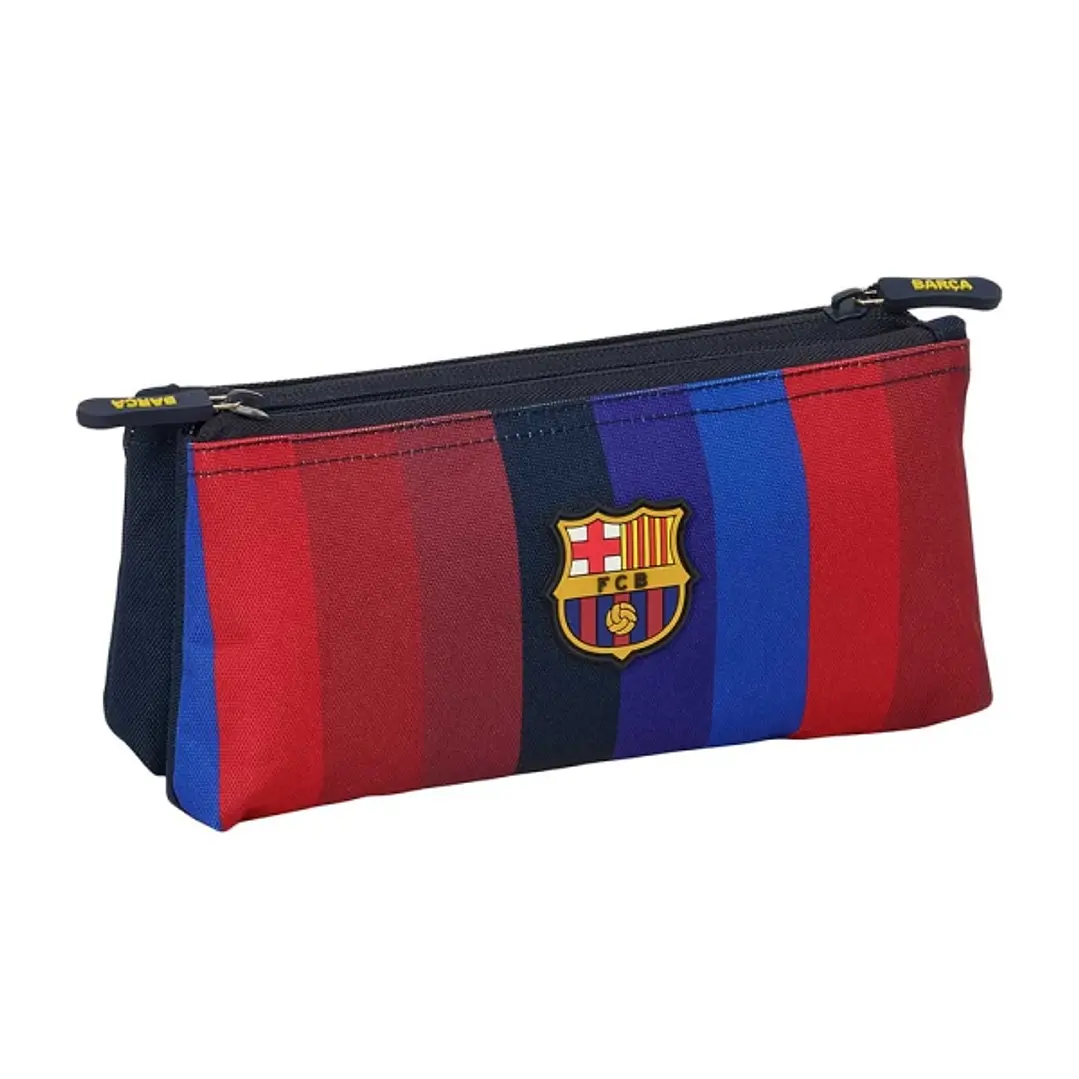 Safta F.C.Barcelona 1ª Equipacion 26/27 Neceser - 2 Compartimentos con Cremallera - 22x10x8cm - Color Azul Noche 1