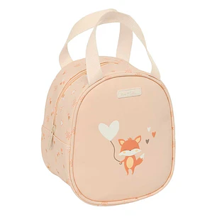 Safta Flores Neceser Termo de 5.85L - Interior Forrado en Aluminio - Asa Superior - 190x140x220mm - Color Melocoton