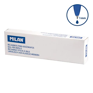 Milan P1 Touch Pack de 50 Recambios - Punta de 1mm - Color Azul