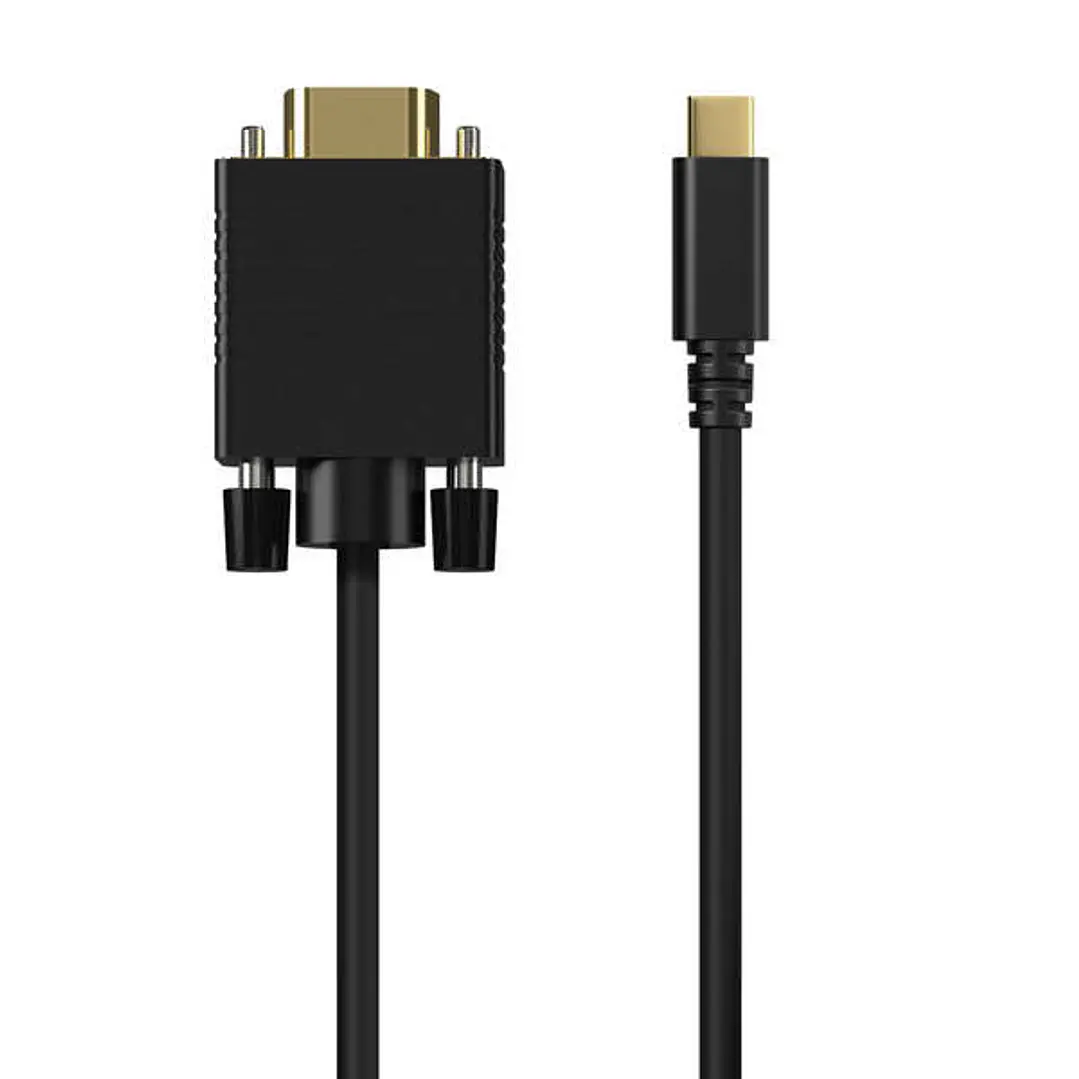 Aisens Cable Conversor USB-C a VGA - USB-C/M-Hdb15/H - 0.8m - Color Negro 1
