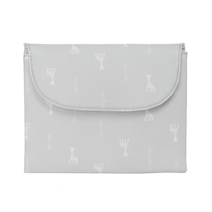 Safta Sophie la Girafe Mum Cambiador de Bebe Plegable - Repelente de agua - Compacto - Facil de Limpiar - 400x500mm - Color Gris Claro