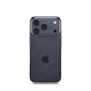 Hama Slim Protect Funda para iPhone 17 Pro - Antiamarilleo - Policarbonato - Bordes Elevados - Color Transparente