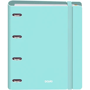 Dohe Serenity Polyfoam Carpeta de 4 Anillas Mixtas de 35mm A4 Recambio 100 Hojas Cuadricula 5mm - Cubierta de Polyfoam 2mm - Cierre con Goma - Incluye