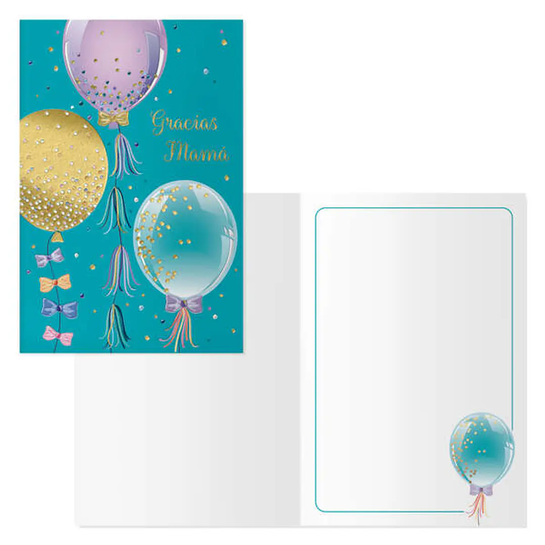 Dohe Pack de 6 Tarjetas de Felicitacion Dia de la Madre - 11.5x17cm - Impresas a Todo Color - Estampaciones con Pelicula de Color - Estampacion en Sec 1