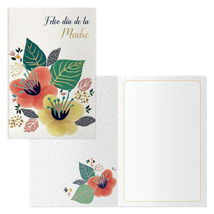Dohe Pack de 6 Tarjetas de Felicitacion Dia de la Madre - 11.5x17cm - Impresas a Todo Color - Estampaciones con Pelicula de Color - Estampacion en Sec