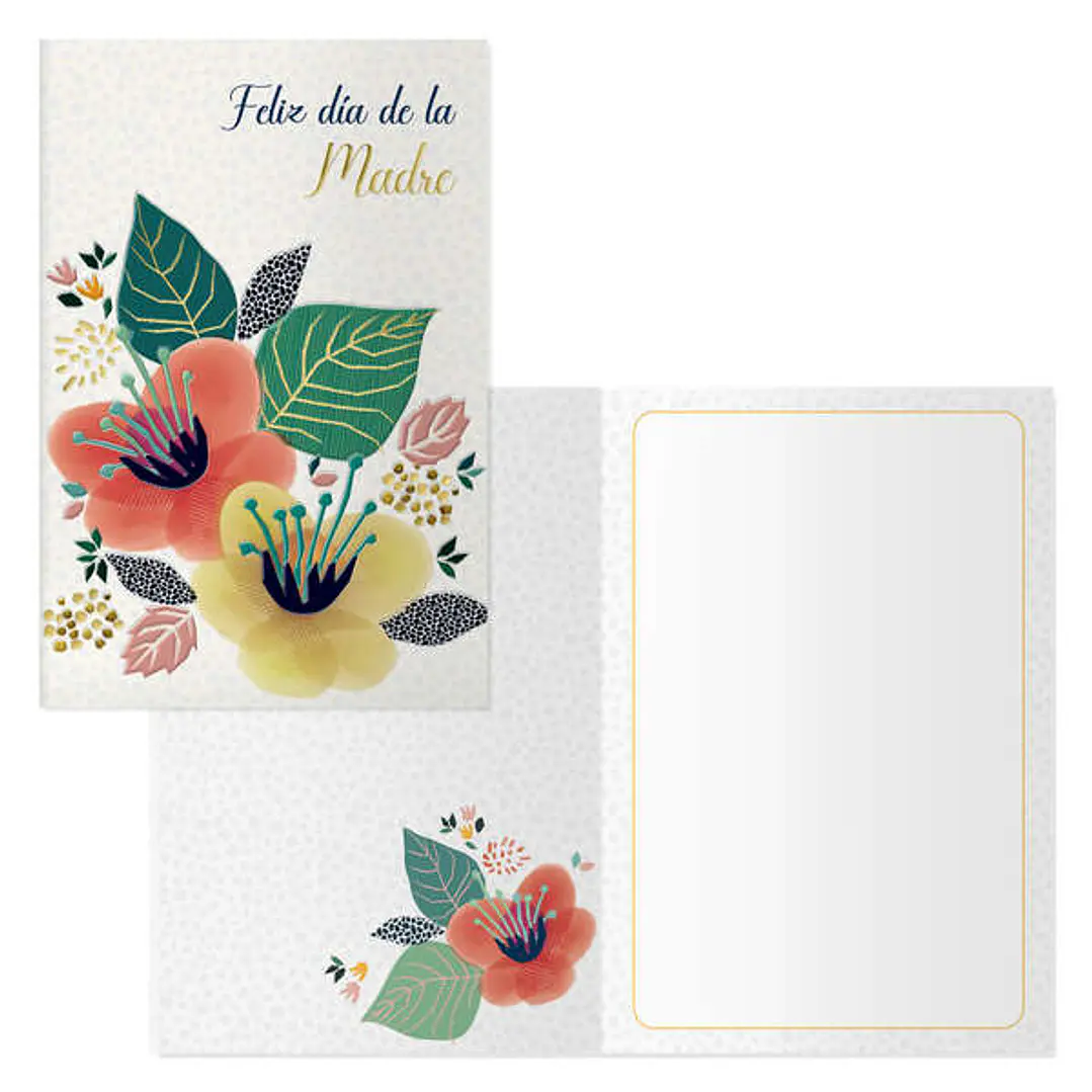 Dohe Pack de 6 Tarjetas de Felicitacion Dia de la Madre - 11.5x17cm - Impresas a Todo Color - Estampaciones con Pelicula de Color - Estampacion en Sec 1