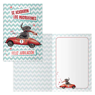 Dohe Pack de 6 Tarjetas de Felicitacion de Jubilacion - 11.5x17cm - Impresion a Todo Color - Estampaciones con Pelicula de Color - Estampacion en Seco