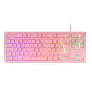 Mars Gaming MK023 Teclado Gaming - Tecnologia H-Mech RED - Iluminacion FRGB - Anti-Ghosting - Compatibilidad Universal - Estructura Robusta - Color Ro