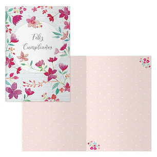 Dohe Pack de 6 Tarjetas de Felicitacion de Cumpleaños - 11.5x17cm - Impresion a Todo Color - Estampaciones con Pelicula de Color - Estampacion en Seco