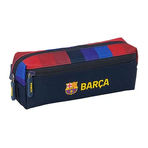 Safta F.C.Barcelona 1ª Equipacion 26/27 Portatodo - 3 Compartimentos con Cremallera - Goma Elastica - Compacto - 22x8.5x6cm - Color Azul Noche