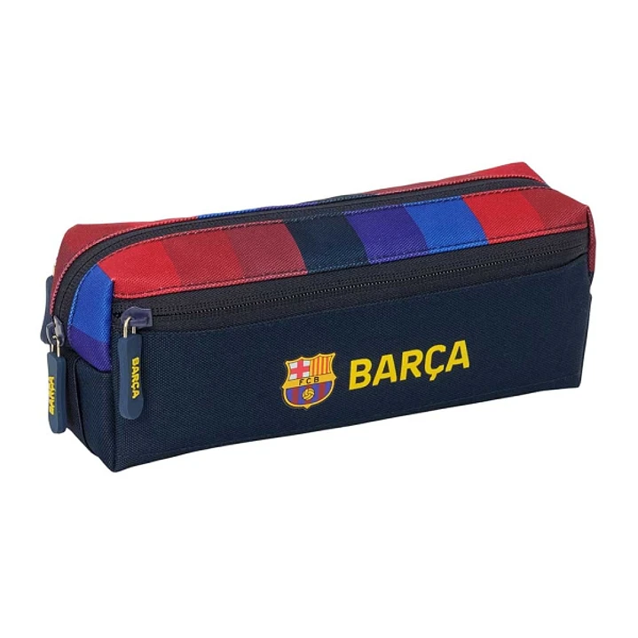Safta F.C.Barcelona 1ª Equipacion 26/27 Portatodo - 3 Compartimentos con Cremallera - Goma Elastica - Compacto - 22x8.5x6cm - Color Azul Noche 1