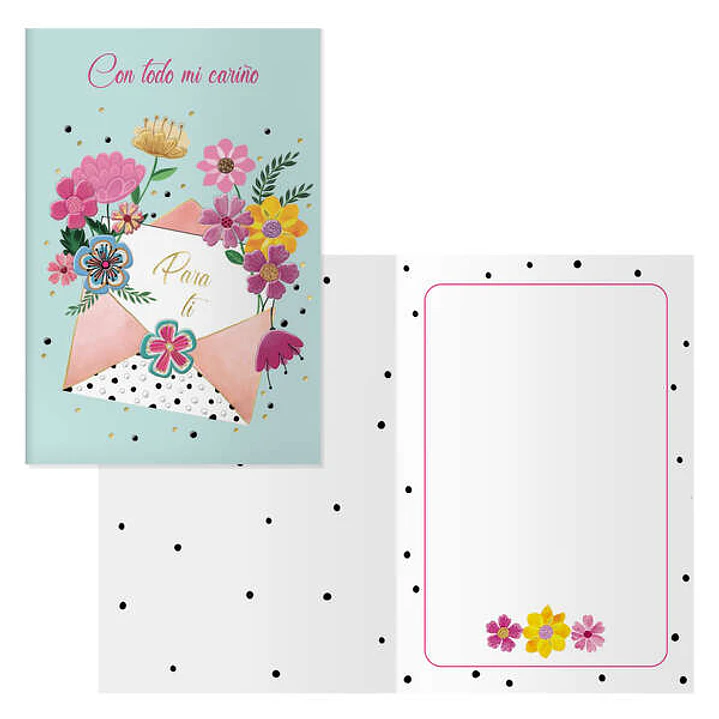 Dohe Pack de 6 Tarjetas de Felicitacion - 11.5x17cm - Impresion a Todo Color - Estampaciones con Pelicula de Color - Estampacion en Seco - Papel Offse 1