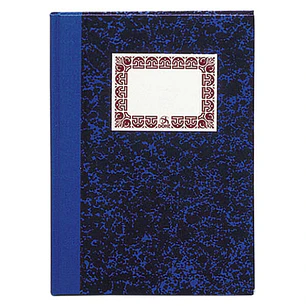 Dohe Cuaderno Cartone Rayado Horizontal de 100 Hojas - Folio Natural - Tapa en Tres Piezas con Lomera de Tela - Interior en Papel Offset de 70g/m2 - C
