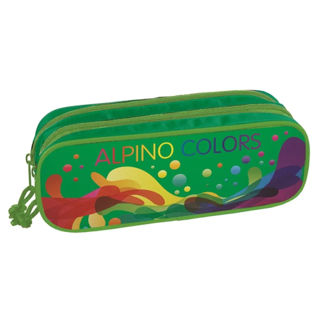 Alpino Colors Portatodo de 2 Cremalleras - Refuerzo Interior - Medida 23x9,5x7cm 1
