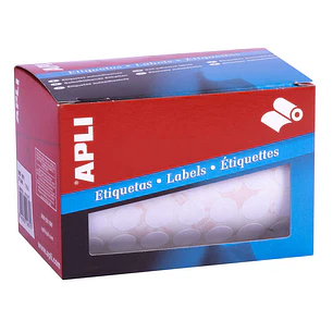 Apli Rollo Etiquetas Blancas Permanentes Ø 13.0mm
