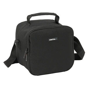 Safta Bolsa Isotermica Porta Alimentos 4.4L - Interior Forrado de Aluminio - Bandolera Ajustable - Repelente al Agua - Asa Superior - 200x150x200mm - 