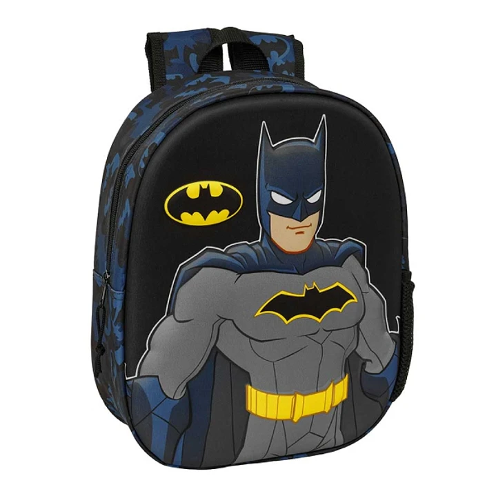 Safta Batman Mochila 3D - Portabotellas - Hombreras Acolchadas - Asa de Mano Superior - 27x33x10cm - Color Negro 1