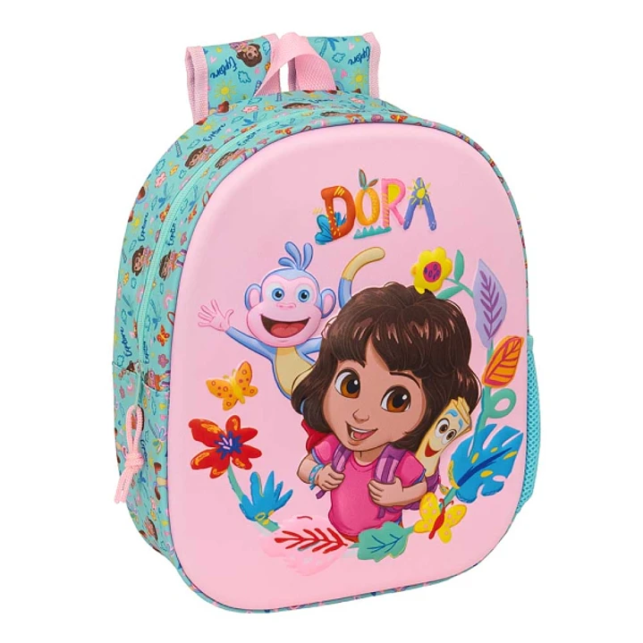 Safta Dora Mochila 3D - Portabotellas - Hombreras Acolchadas - Asa de Mano Superior - 27x33x10cm - Color Turquesa Claro 1