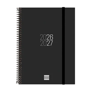 Finocam Espir Agenda Escolar 26/27 en Catalan - Semana Vista Horizontal - Formato E10 - 155x212mm - Tapas de Polipropileno - Papel de 80g/m2 - Espiral