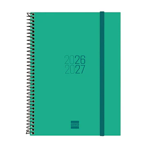 Finocam Espir Agenda Escolar 26/27 en Catalan - Semana Vista Horizontal - Formato E10 - 155x212mm - Tapas de Polipropileno - Papel de 80g/m2 - Espiral