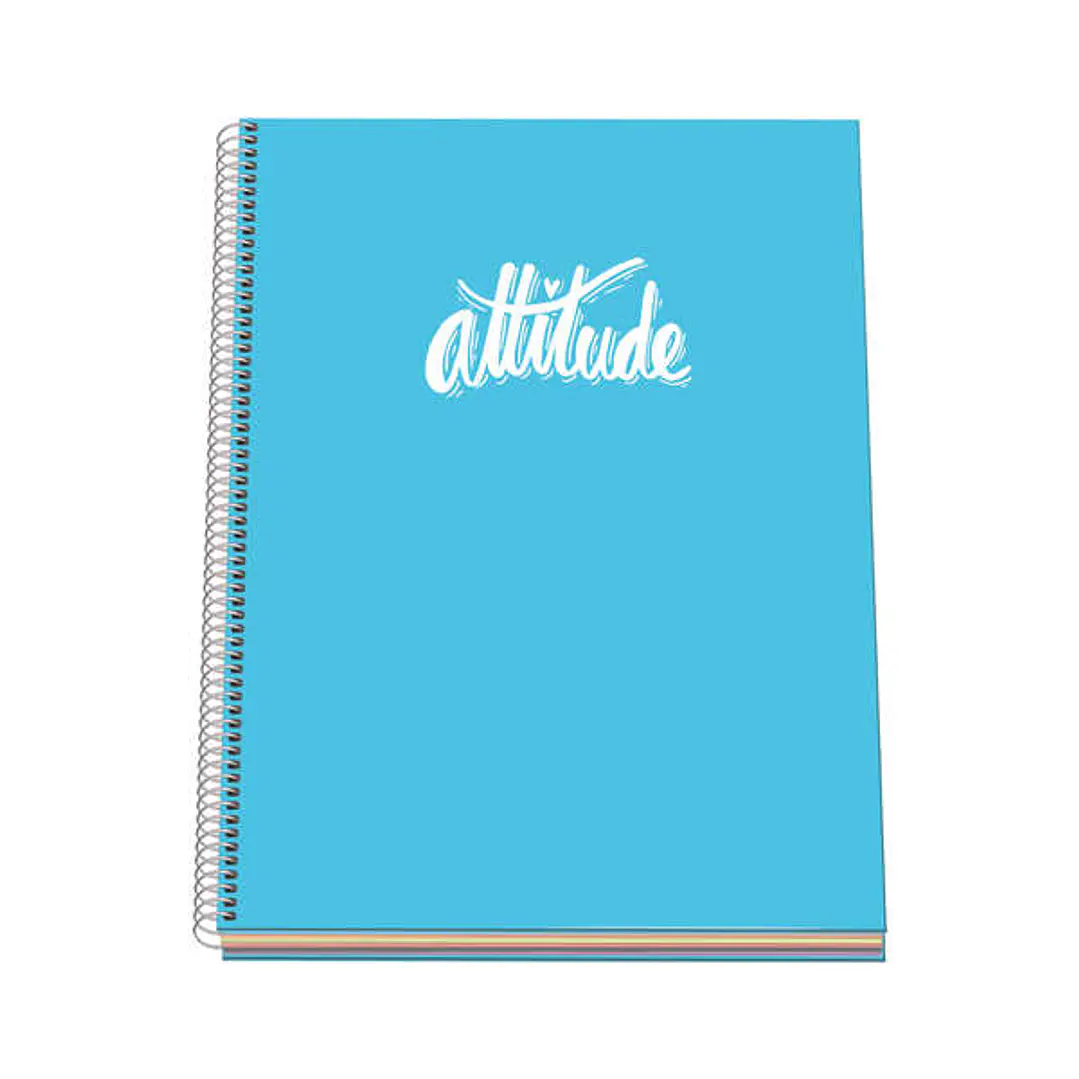 Dohe Serie Pastel Cuaderno con Espiral - Tamaño A4 de 100 Hojas 90gr - Hojas Microperforadas con 4 Taladros - Cuadricula 5mm - Color Azul Pastel 1