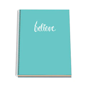 Dohe Serie Pastel Cuaderno con Espiral - Tamaño A4 de 100 Hojas 90gr - Hojas Microperforadas con 4 Taladros - Cuadricula 5mm - Color Verde Pastel