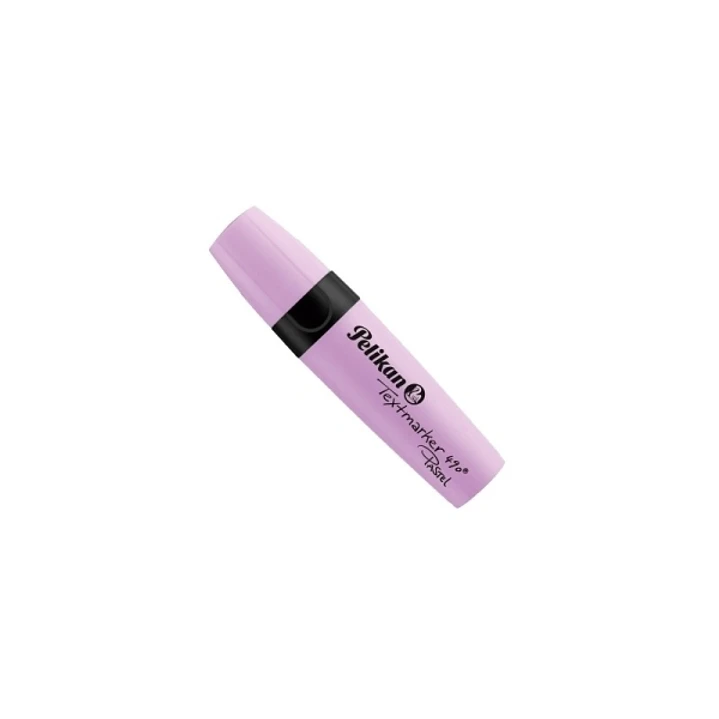 Pelikan Textmarker 490 Marcador Fluorescente - Ergonomico - Base de Agua - Punta Biselada con 3 Anchos de Trazo - Color Lavanda 1