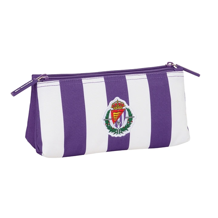 Safta Real Valladolid Neceser Compacto de 2L - 2 Compartimentos con Cremallera - 220x80x100mm - Color Morado 1