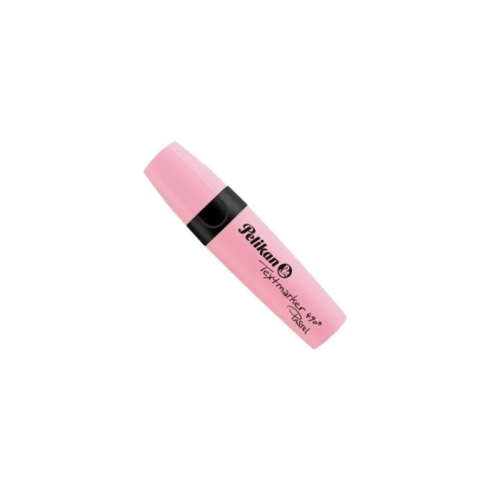 Pelikan Textmarker 490 Marcador Fluorescente - Ergonomico - Base de Agua - Punta Biselada con 3 Anchos de Trazo - Color Rosa Pastel 1
