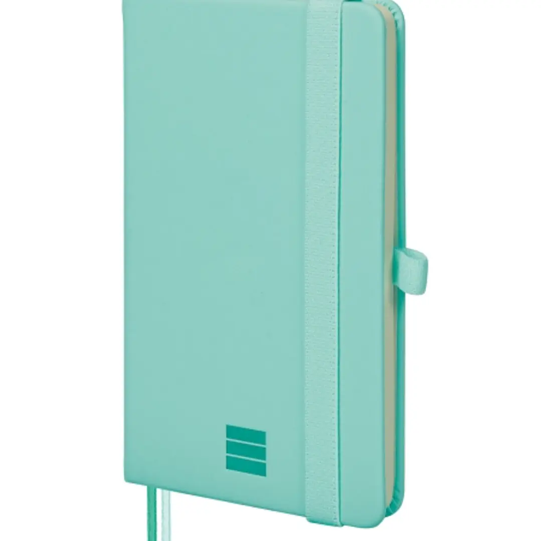 Finocam Nexo Cuaderno de Tapa Dura - 72 Hojas - 90x150mm - Papel Crema de 80g/m2 - Liso - Bolsillo Interior - Cierre con Goma - Hojas Microperforadas  1