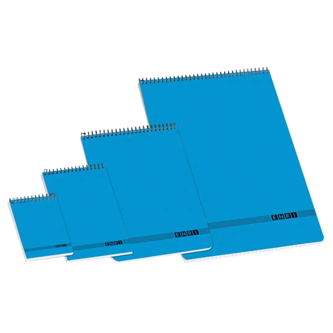 Enri Bloc de Notas Oficina Espiral 16º 4x4 - Papel de Alta Calidad - Tamaño Compacto - Encuadernacion Resistente 1