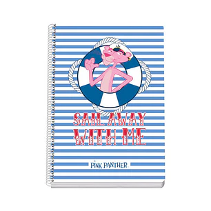 Dohe Cuaderno Tamaño Folio - Cubierta en Cartulina Contracolada - Impresion a Todo Color - Guardas Impresas - Encuadernado en Espiral Metalico Blanco 