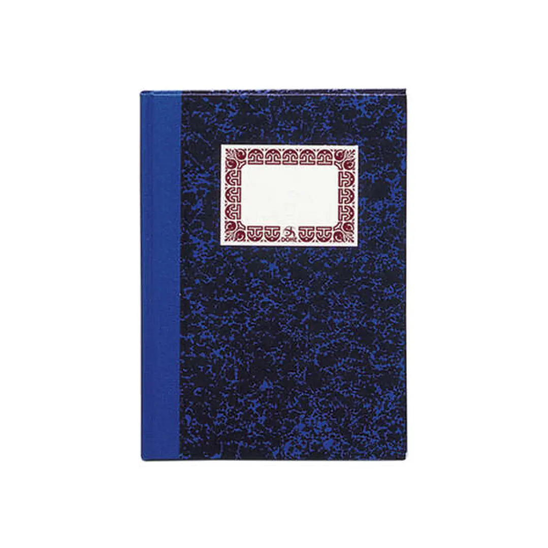 Dohe Cuaderno Cartone Rayado Horizontal de 100 Hojas - Cuarto Natural - Tapa en Tres Piezas con Lomera de Tela - Interior en Papel Offset de 70g/m2 -  1