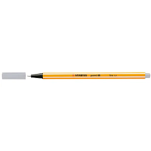 Stabilo Point 88 Rotulador de Punta Fina de Fibra - Trazo de 0.4 mm - Tinta con Base de Agua - Color Gris