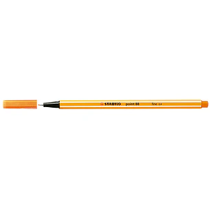 Stabilo Point 88 Rotulador de Punta Fina de Fibra - Trazo de 0.4 mm - Tinta con Base de Agua - Color Naranja