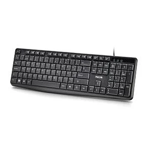 NGS Funky V4 Teclado USB - 12 Teclas Multimedia FN - Teclas de Membrana Silenciosas - Diseno Resistente a Salpicaduras con Tratamiento Antidesgaste - 