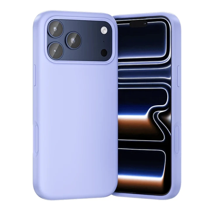Vention Funda de Silicona para Iphone 17 Pro Max - Anillo Magnetico MagSafe - Compatible con Carga Inalambrica - Color Purpura 1