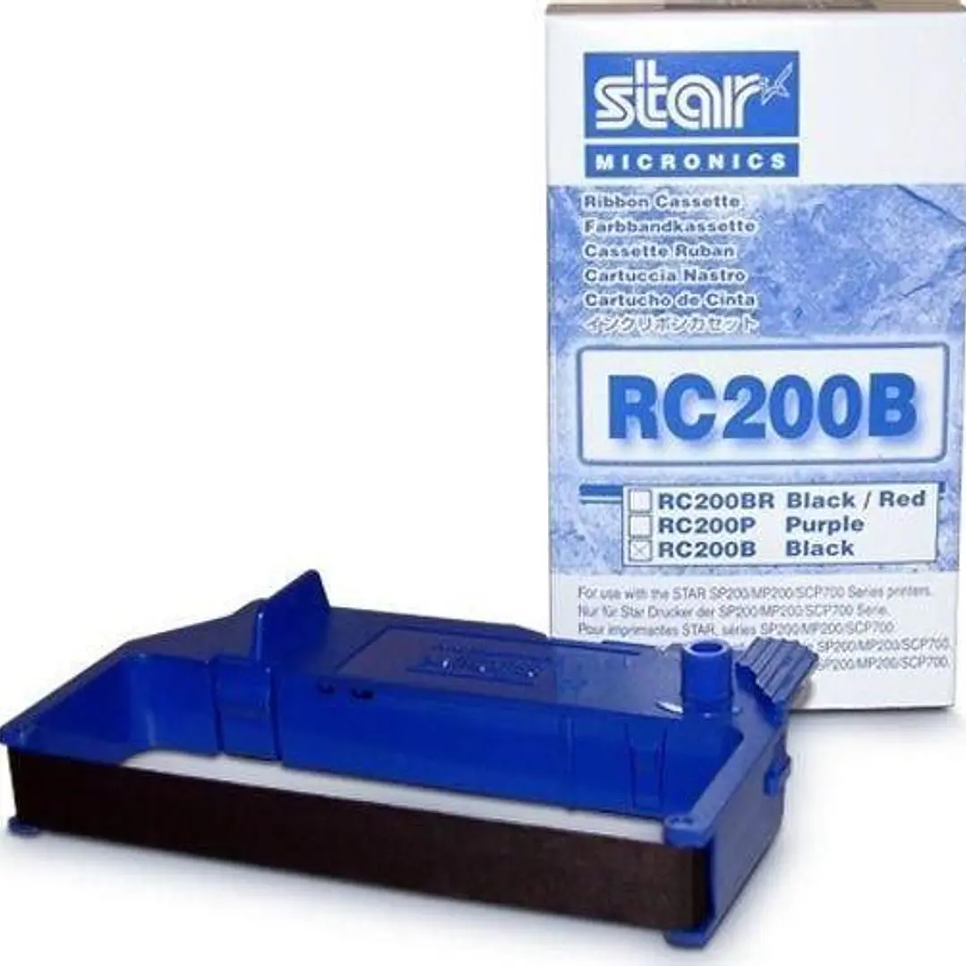Star Micronics RC200B/SP200/SP212BK Negra Cinta Matricial Original - 30980115 1