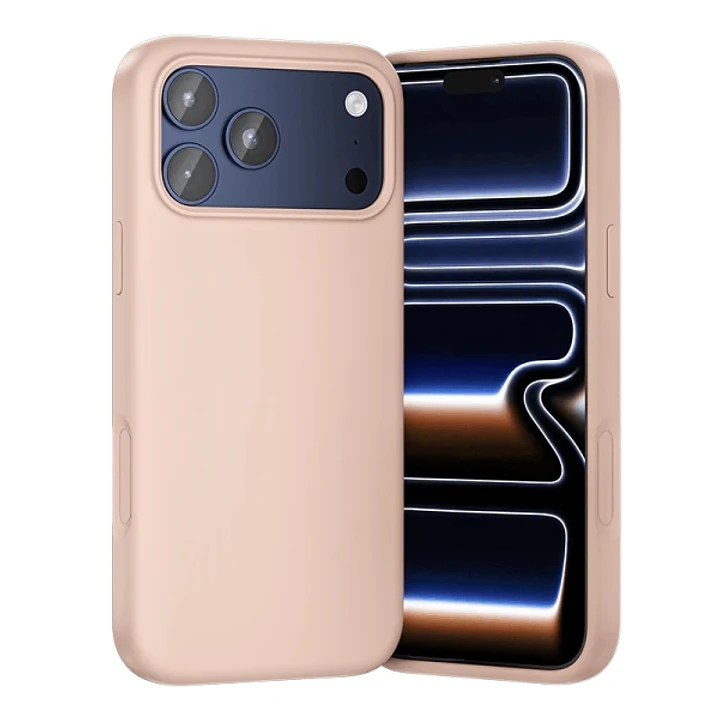 Vention Funda de Silicona para Iphone 17 Pro Max - Anillo Magnetico MagSafe - Compatible con Carga Inalambrica - Color Rosa 1
